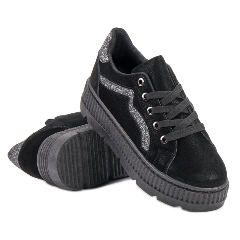 SHELOVET Sorte sneakers 1
