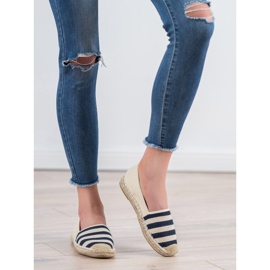 BELLAMILA Stribet Espadrilles brun 2