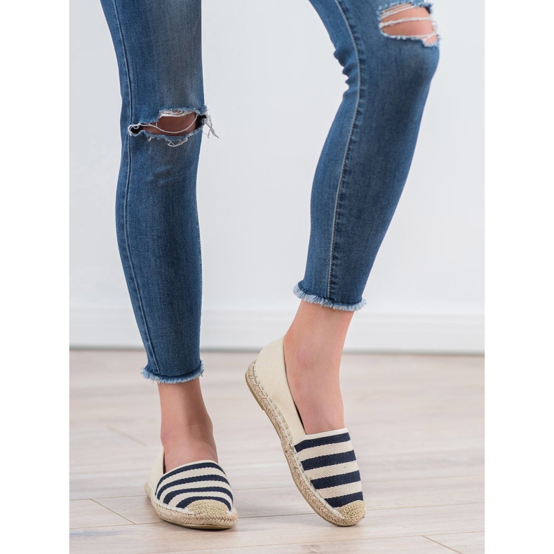 BELLAMILA Stribet Espadrilles brun 2