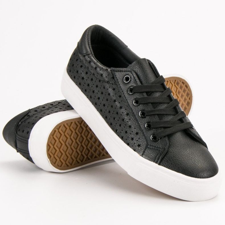 J. Star Openwork sorte sneakers 1
