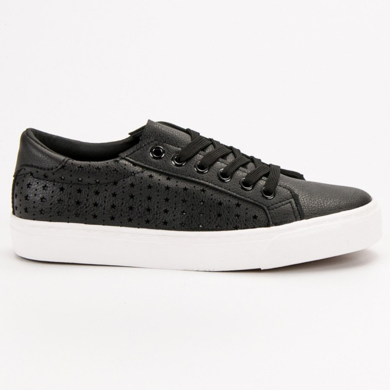 J. Star Openwork sorte sneakers 2