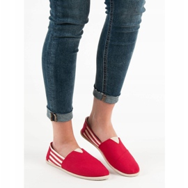 SHELOVET Komfortable Slip On Sneakers rød 2