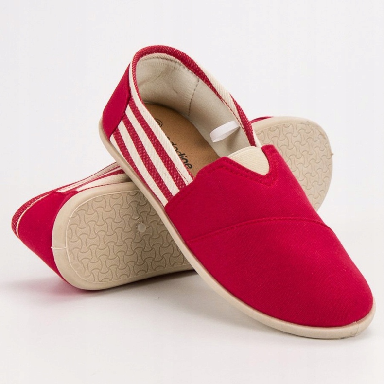 SHELOVET Komfortable Slip On Sneakers rød 1