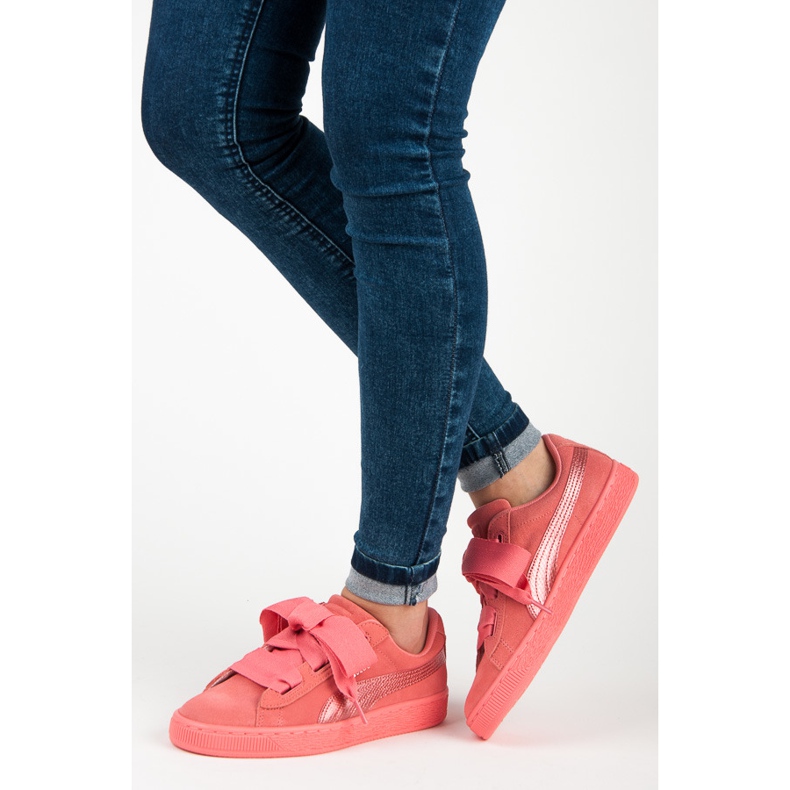 Puma Suede Heart Snk Jr lyserød 2