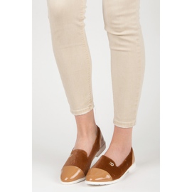 Velour ballerinaer brun 1