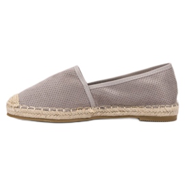 Ideal Shoes Suede Slip-On Sko grå 1