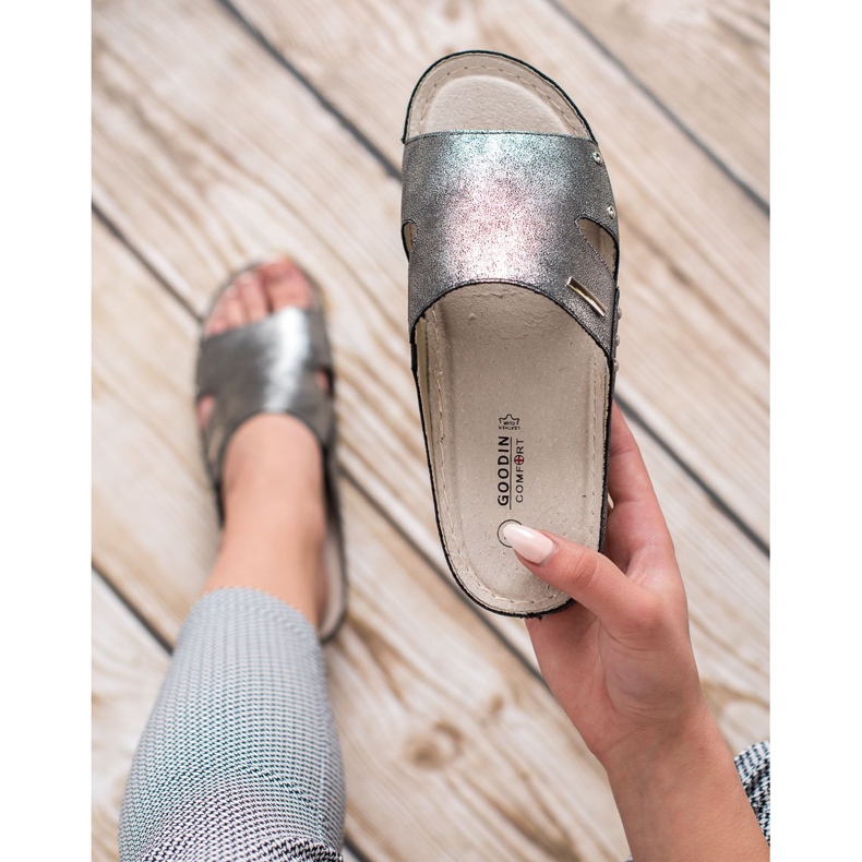 Goodin Komfortable flip-flops grå 2