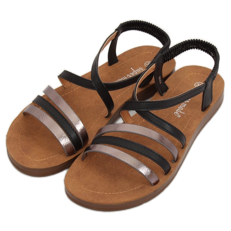 Sorte kvinders sandaler 2220 Sort 1