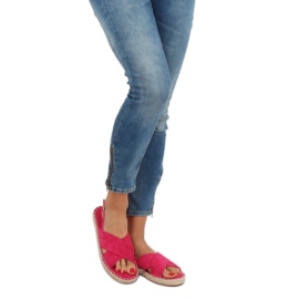 Fuchsia espadrilles sandaler YJ-2M12 Fuchsia lyserød 1