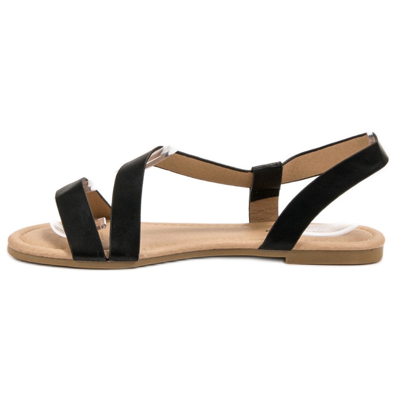 Primavera Slip-on flade sandaler sort 1