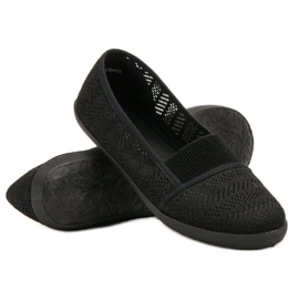 Mckeylor Tekstil ballerinaer sort 1