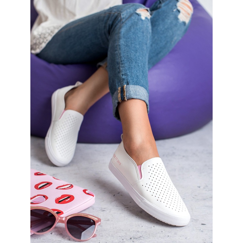 Mckeylor Openwork Slipons hvid 1