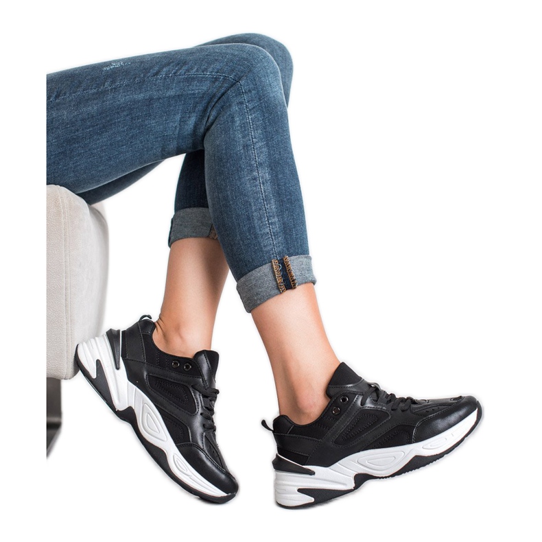 SHELOVET Sorte sneakers 1