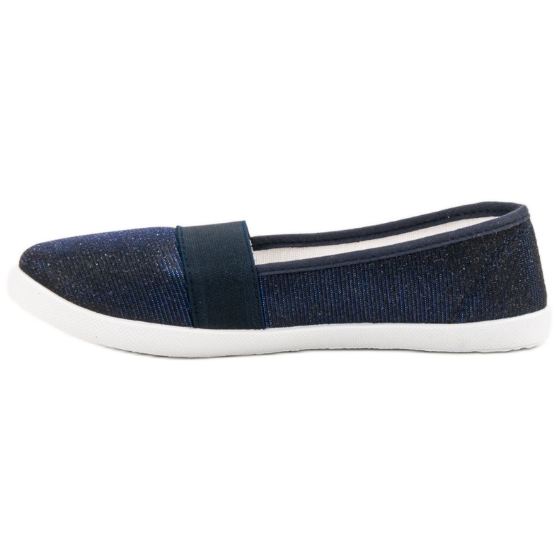 Renda Glitter sneakers marineblå blå 1