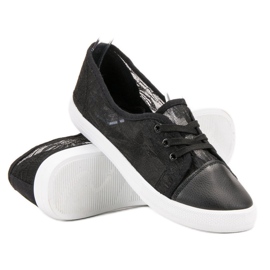 Mckeylor Sneakers med blonder sort 1