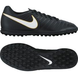 Nike TiempoX Rio Iii Tf M 897770-002 fodboldstøvler sort sort 2