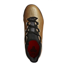 Adidas X Tango 17.3 Tf Jr CP9024 fodboldstøvler gylden gylden 1