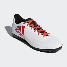 Adidas X Tango 17.4 Tf Jr CP9044 fodboldstøvler flerfarvet hvid 2