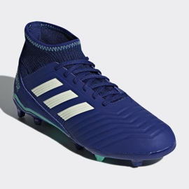 Adidas Predator 18.3 Fg Junior CP9012 fodboldstøvler blå blå 3