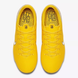 Nike Mercurial Vapor 12 Academy Neymar Mg Jr AO2896-710 fodboldsko flerfarvet gul 2