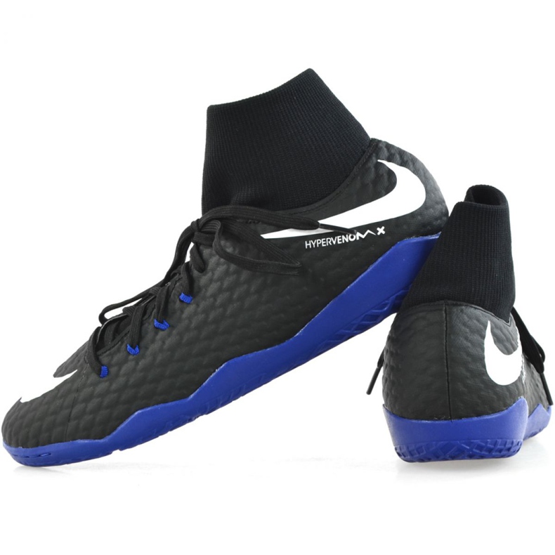 Indendørs sko Nike Hypervenom X Phelon 3 Df Ic M 917768-002 sort sort 2