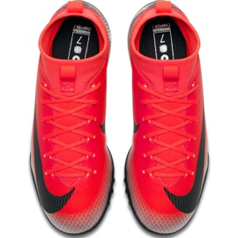 Nike Mercurial Superfly X 6 Academy Gs CR7 Tf Jr AJ3112-600 fodboldsko rød rød 1