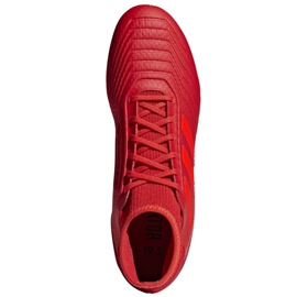 Adidas Predator 19.3 Ag M D97944 fodboldstøvler rød rød 2