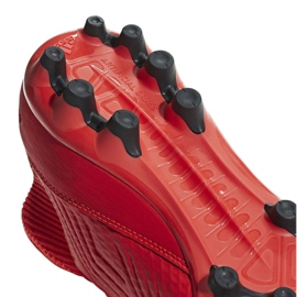 Adidas Predator 19.3 Ag M D97944 fodboldstøvler rød rød 3