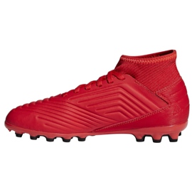 Adidas Predator 19.3 Jr D98005 fodboldstøvler rød rød 1