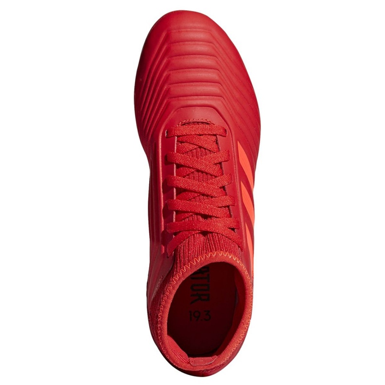 Adidas Predator 19.3 Jr D98005 fodboldstøvler rød rød 2