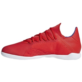 Indendørs sko adidas X 18.3 I M BB9392 flerfarvet rød 2
