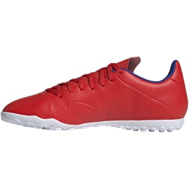 Adidas X 18.4 Tf M BB9413 fodboldstøvler flerfarvet rød 2