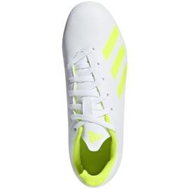 Adidas X 18.4 FxG Jr BB9380 fodboldstøvler hvid flerfarvet 1