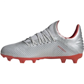 Adidas X 19.1 Fg Jr F35683 fodboldstøvler grå grå 5