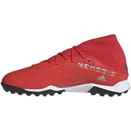 Adidas Nemeziz 19.3 Tf M F34427 fodboldstøvler rød rød 2