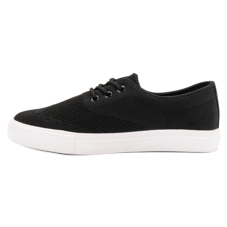 SHELOVET Sorte tekstilsneakers 1