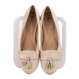 Seastar Ballerinas med frynser beige 2