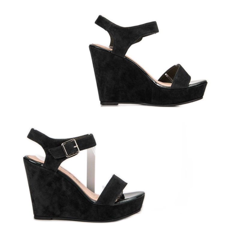 Vinceza Sandaler i ruskind sort 2