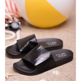 Small Swan Casual kvinders hjemmesko sort 2