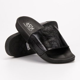 Small Swan Casual kvinders hjemmesko sort 1
