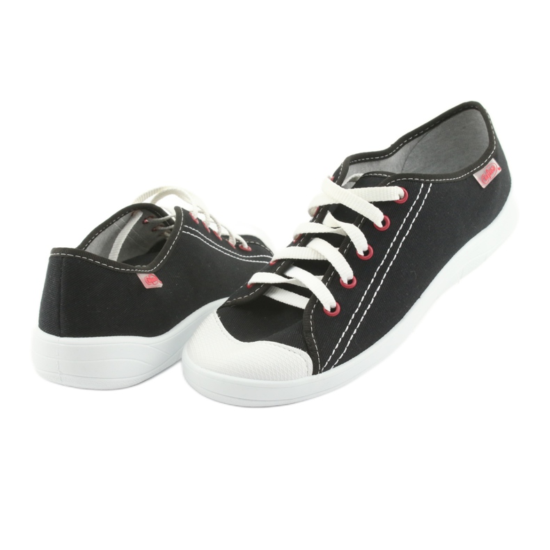 Befado ungdomssko 244Q019 hvid sort 4
