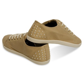 Støvletter med studs VB67 Beige 2