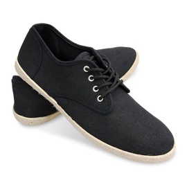 Sneakers Espadrilles Straw Sole 8740 Sort 2