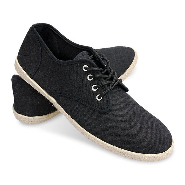 Sneakers Espadrilles Straw Sole 8740 Sort 2