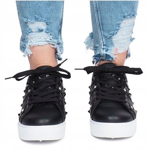 Sorte sneakers Montpellier studs 1