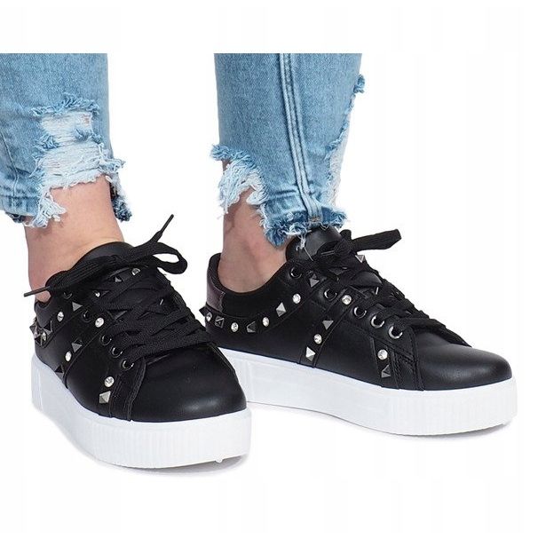 Sorte sneakers Montpellier studs 2