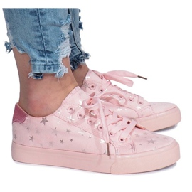 Lyserøde sneakers fra Bretagne stars 1