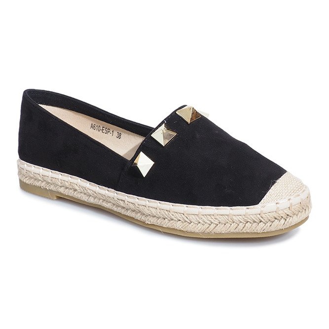 Sort guld Sun espadriller 1