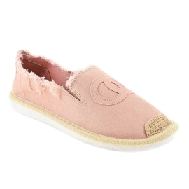 Lyserøde slip-on espadriller NB273P-7 1