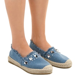 Blå jeans espadrilles A608 1